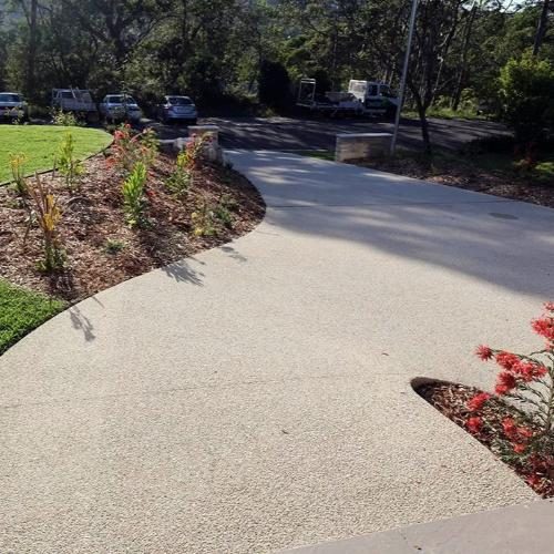 Concreting of a driveway in the Blue Mountains